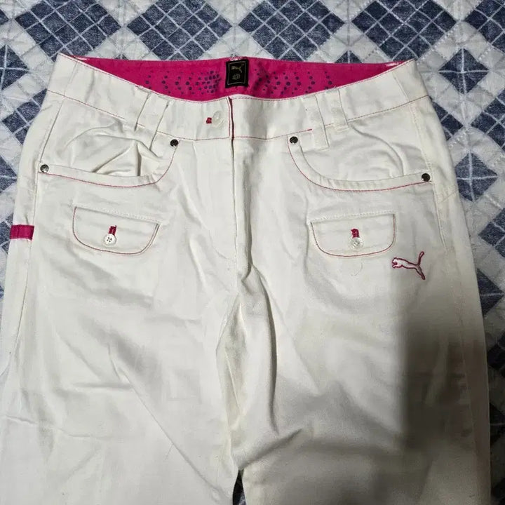 [BUNJANG] Puma White Cotton Pants / 푸마 화이트 여성 면바지