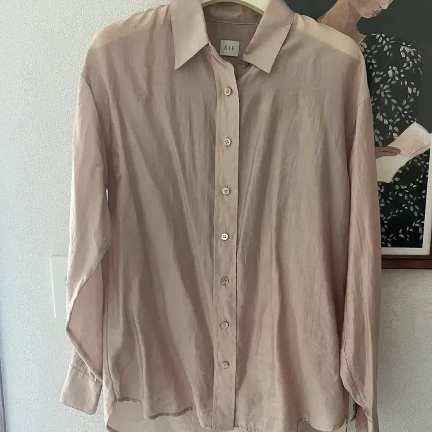 [BUNJANG] Sienne Sheer Shirt Glass Peach / 시에 니스 시어 셔츠 글라스 피치 오리진