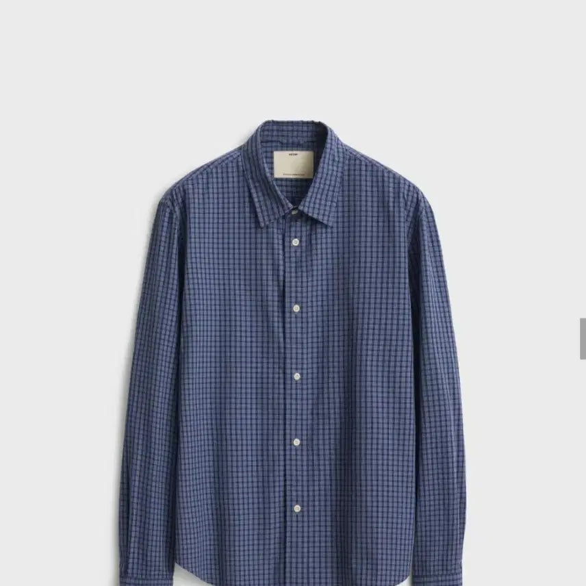 [BUNJANG] Pottery Regular Shirt Navy Check / 포터리 레귤러 셔츠 네이비 체크