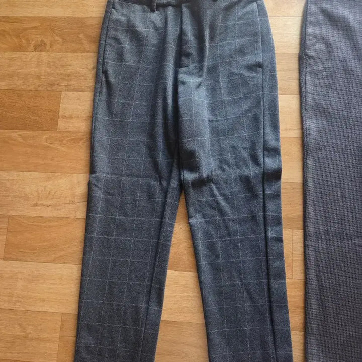 [BUNJANG] Checkered Trousers Set (2 pcs) / 체크 바지 2종 세트
