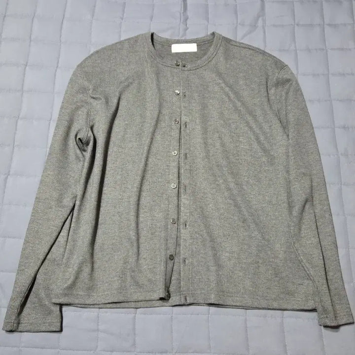 [BUNJANG] Minav Ribbed Cropped Open T-Shirt L / 미나브 골지 크롭 오픈 티셔츠 L