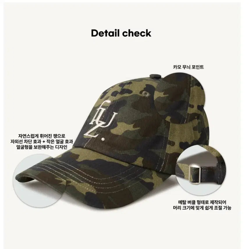 [BUNJANG] Fuzzy Scan Signature Camo Ball Cap / 퍼지스캔 시그니처 카모 볼캡