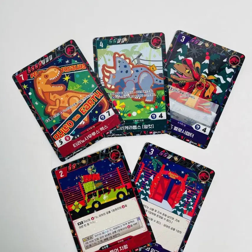 [BUNJANG] Jurassic Park TCG Christmas Promo Pack Limited Edition / 쥬라기공원 Tcg 크리스마스 프로모팩 한정판