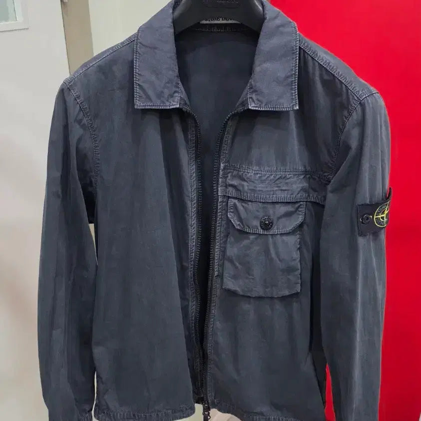 [BUNJANG] Stone Island Old Effect Overshirt Black M / 스톤아일랜드 올드이펙트 오버셔츠