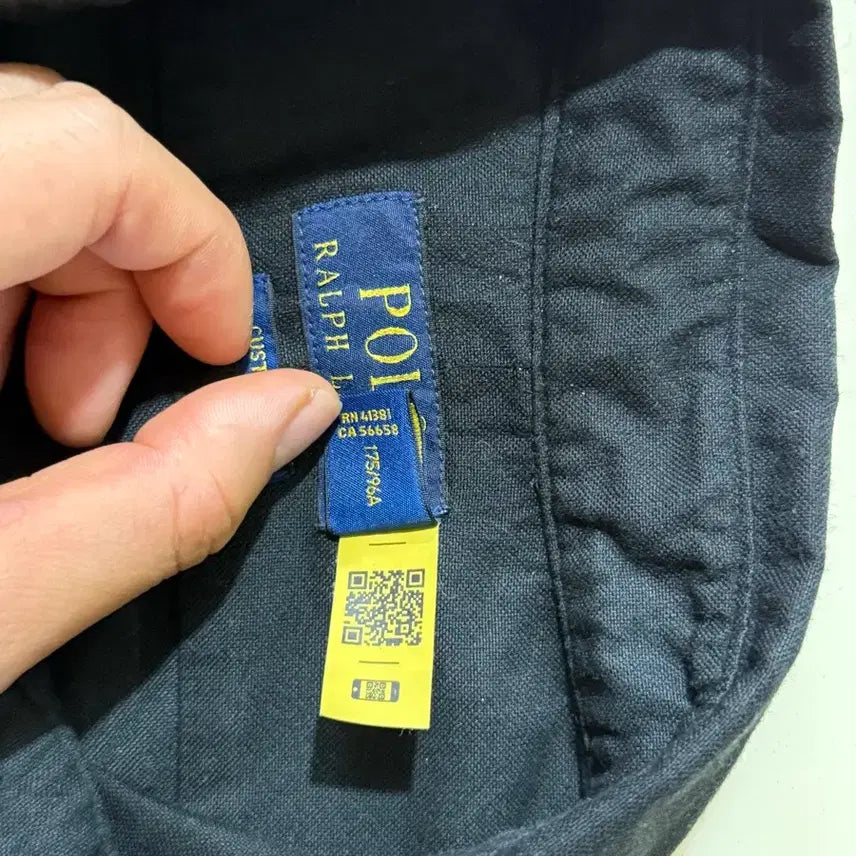 [BUNJANG] Polo Ralph Lauren Black Shirt / 최신형 24년 폴로 랄프로렌 블랙 셔츠 qr인증 가능 실측있음