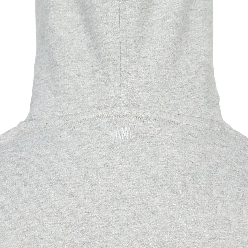 [BUNJANG] AMI DE COEUR Small Heart Hooded Zip-up - Grey / 아미 드 쿠르 스몰하트 후드집업-그레이
