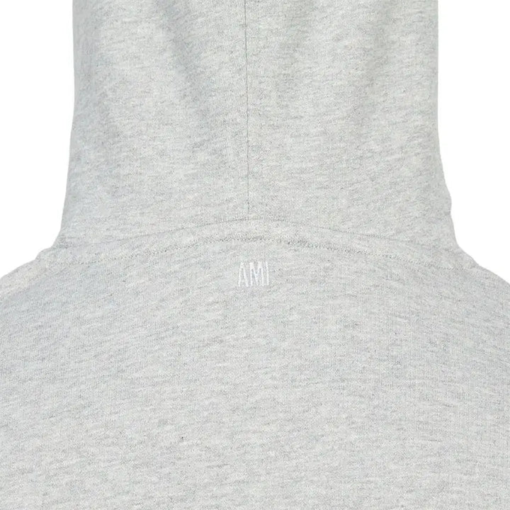 [BUNJANG] AMI DE COEUR Small Heart Hooded Zip-up - Grey / 아미 드 쿠르 스몰하트 후드집업-그레이
