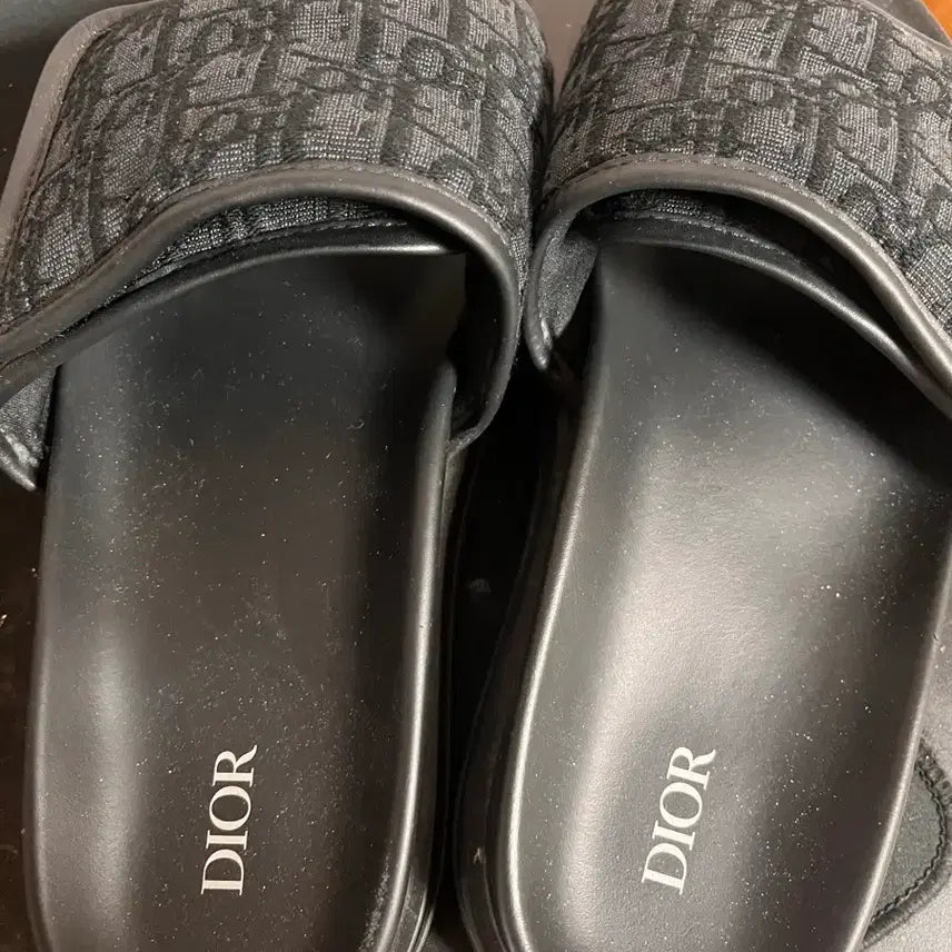 [BUNJANG] Dior Oblique Aqua Slide Sandals / 디올 오블리크 슬리퍼 265~270 백화점구매 영수증(박스) 풀상태