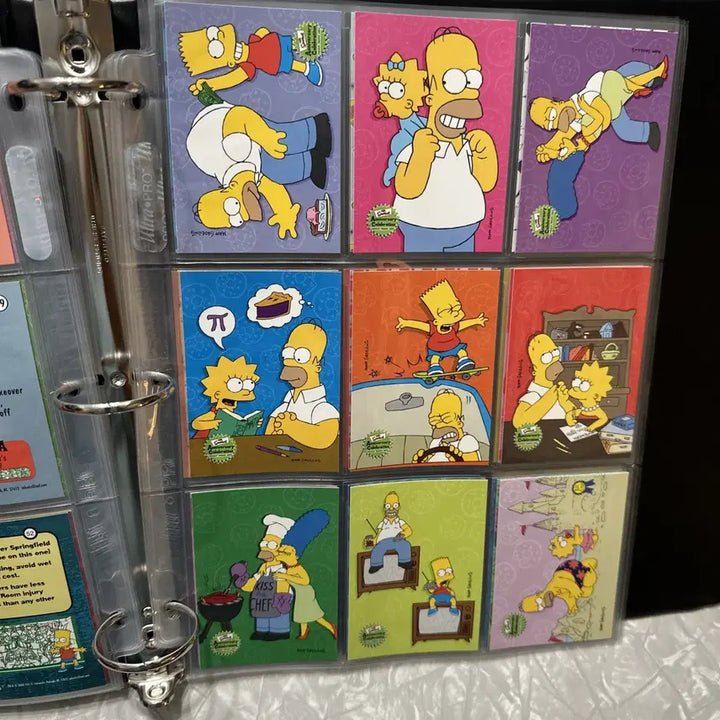 [BUNJANG] The Simpsons 10th Anniversary 2000 Binder + 81 Base Card Set / 심슨 가족 10주년 기념 2000 바인더 + 베이스 카드 81장 판매