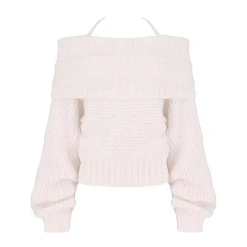 [BUNJANG] Clishere Off-Shoulder Knit / 클리시어 오프숄더 니트