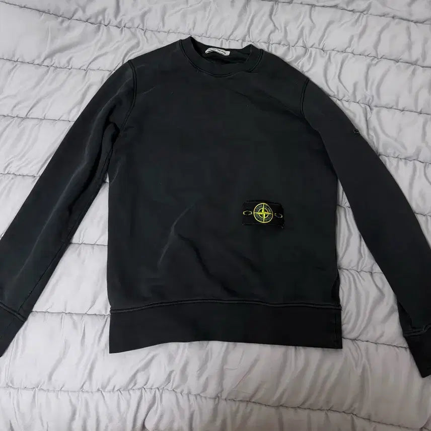 [BUNJANG] Stone Island Black Sweatshirt L / 스톤아일랜드 블랙 맨투맨 L사이즈 급처