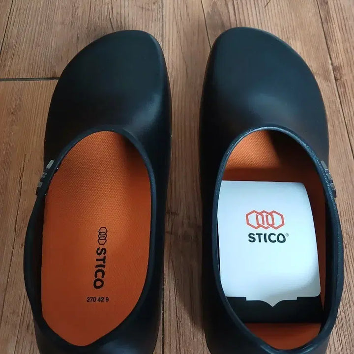 [BUNJANG] STICO Black Anti-Slip Kitchen Shoes 270 / 스티코 STICO 블랙 미끄럼방지 조리화 270