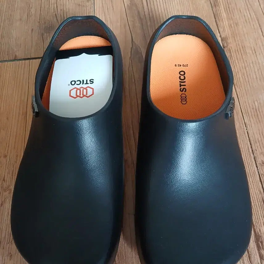 [BUNJANG] STICO Black Anti-Slip Kitchen Shoes 270 / 스티코 STICO 블랙 미끄럼방지 조리화 270