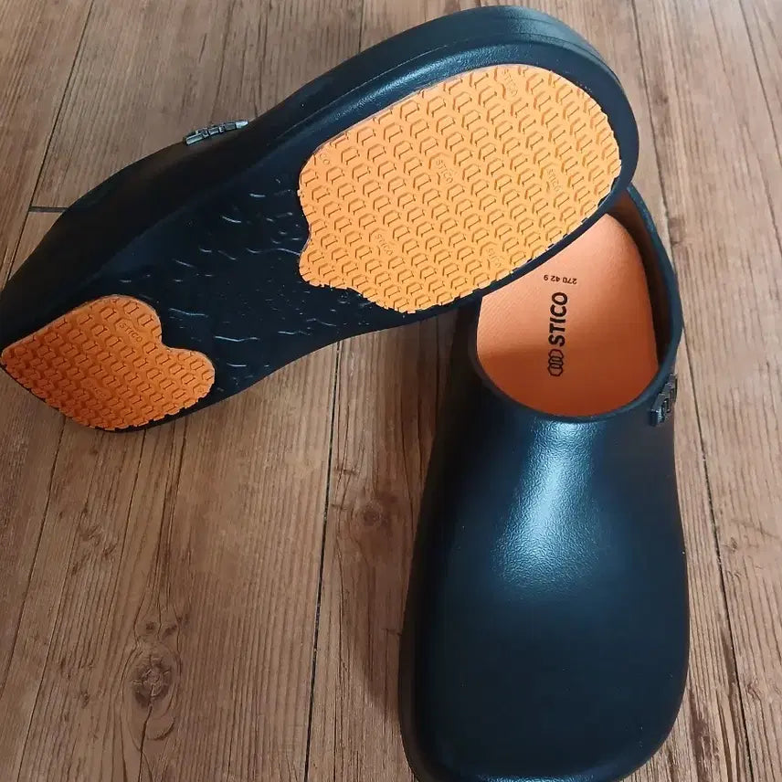 [BUNJANG] STICO Black Anti-Slip Kitchen Shoes 270 / 스티코 STICO 블랙 미끄럼방지 조리화 270