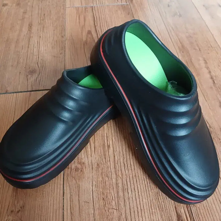 [BUNJANG] Black Non-Slip Kitchen Shoes (Size 250-60) / 검정색 미끄럼방지 주방화/조리화(250~60)