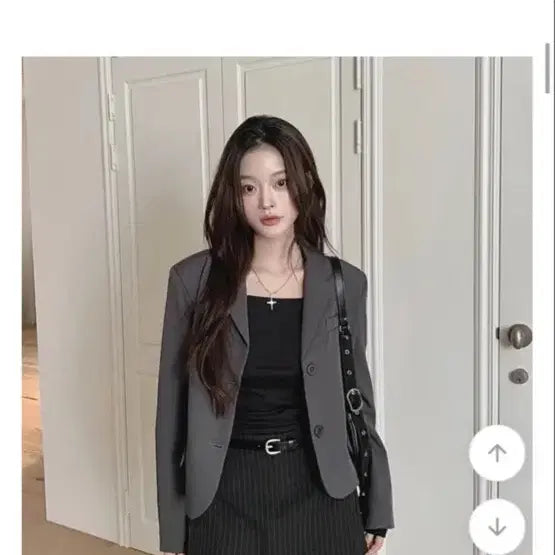 [BUNJANG] Charcoal Basic Jacket / 차콜색 자켓