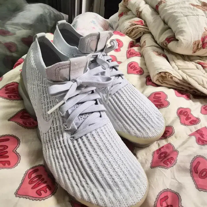 [BUNJANG] Nike Air VaporMax Flyknit 3 Pure Platinum White (265) / 나이키 에어 베이퍼맥스 플라이니트 3 퓨어 플래티넘 265