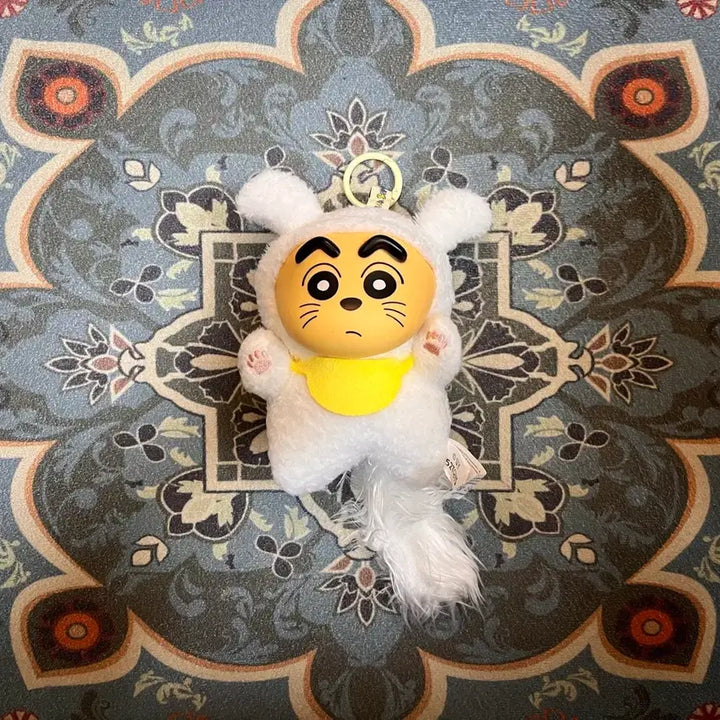[BUNJANG] Crayon Shin-chan "Labubu" Style Dog Costume Keychain / 짱구_라부부st 코스튬 강아지 키링 새상품