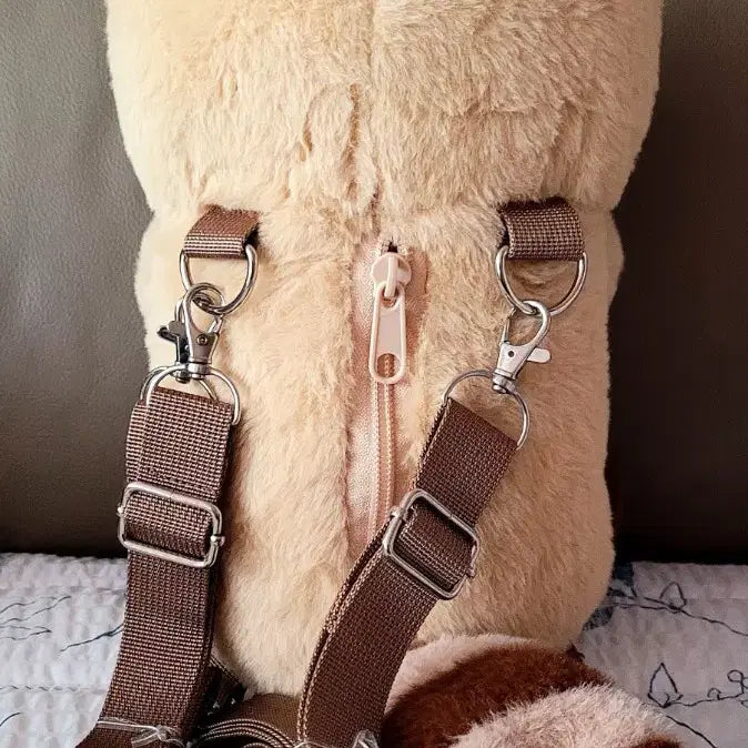 [BUNJANG] Kkugkko Raccoon Backpack Plush 35cm / 까꿍 너구리 백팩35cm 가방인형(새상품)