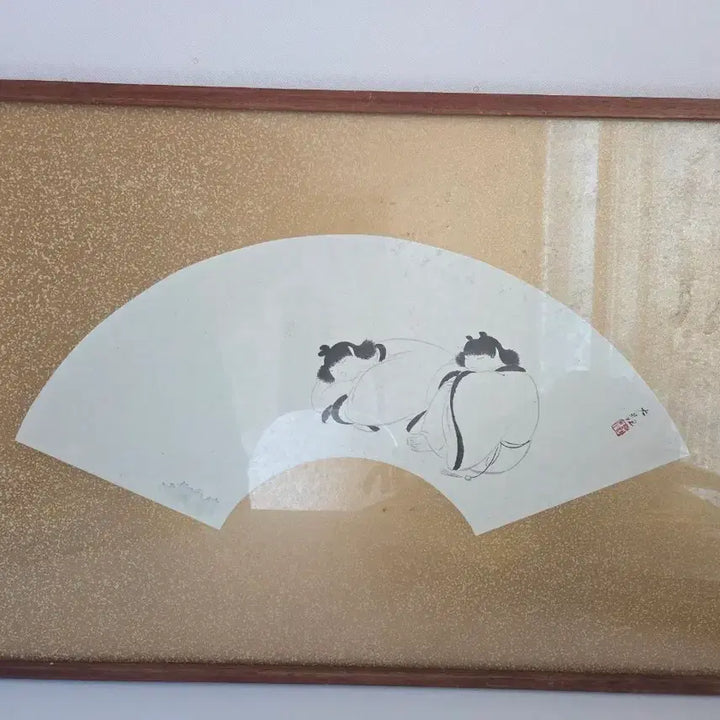 [BUNJANG] Oriental Painting Folding Fan Picture Frame / 동양화 부채 그림 액자