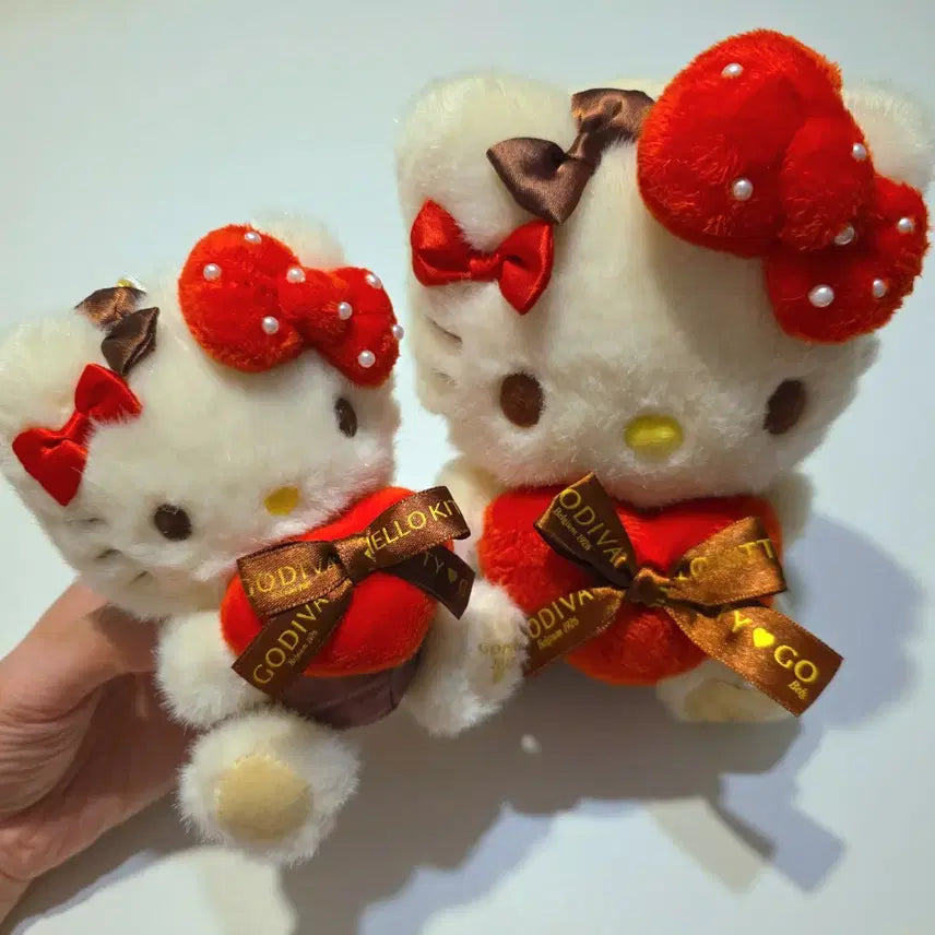 [BUNJANG] Godiva Kitty Plush &amp; Mascot Set / 2023년 고디바 키티 인형 누이,마스코트 세트