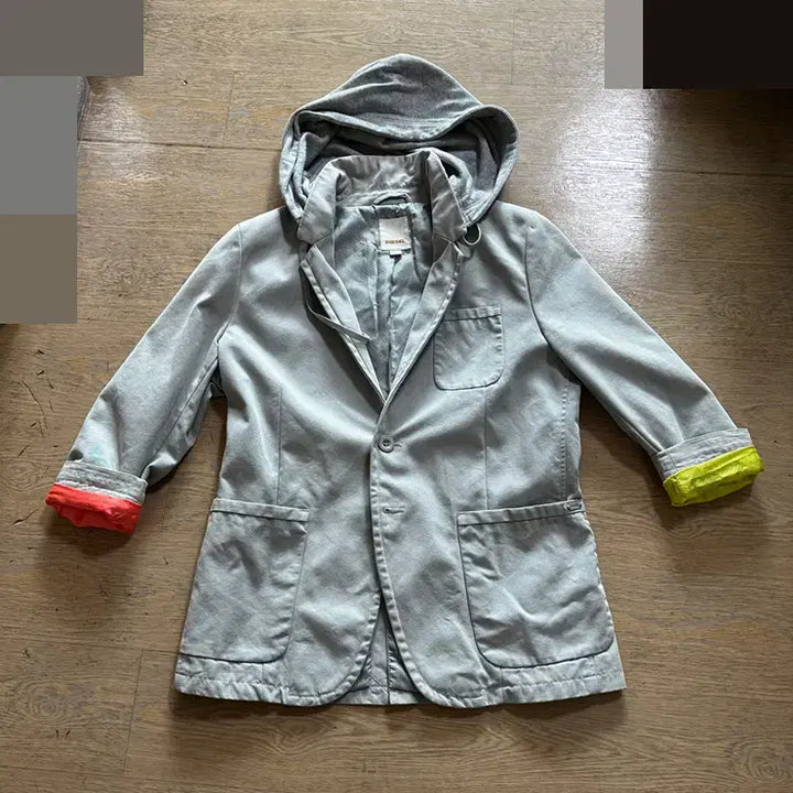 [BUNJANG] DIESEL 7-Sleeve Hooded Jacket L / DIESEL 디젤 봄가을용 7부 후드자켓 L사이즈 정품