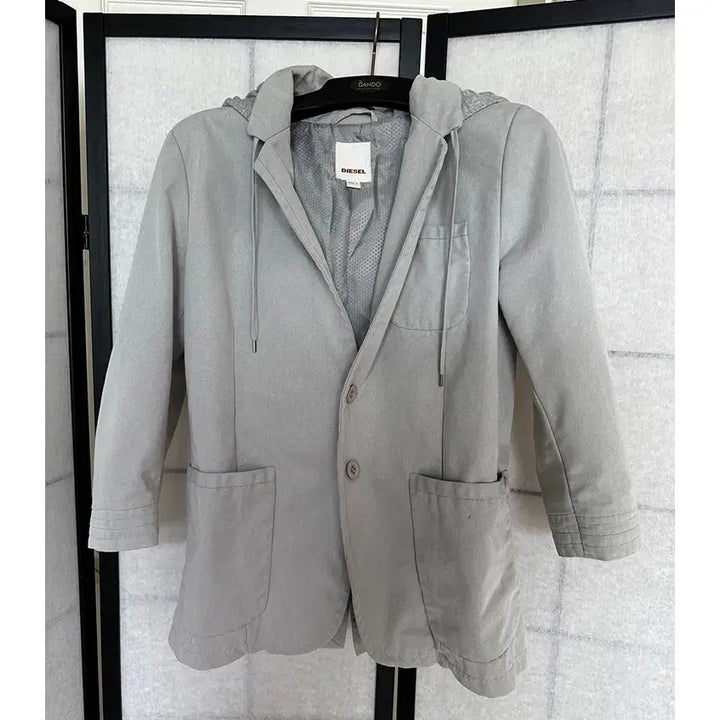 [BUNJANG] DIESEL 7-Sleeve Hooded Jacket L / DIESEL 디젤 봄가을용 7부 후드자켓 L사이즈 정품