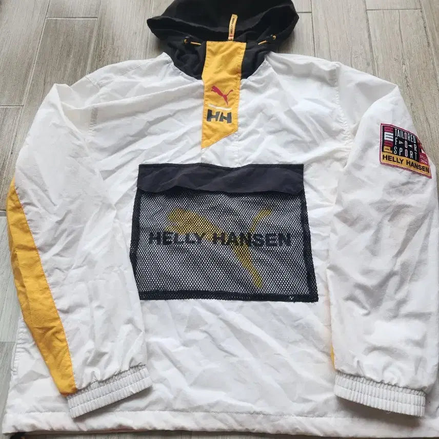 [BUNJANG] Puma x Helly Hansen Colorblock Windbreaker Anorak (M) / 푸마x헬리한센 윈드브레이커 아노락 M