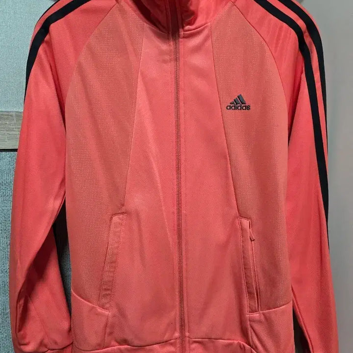 [BUNJANG] Adidas 3-Stripes Warm-Up Track Top - Pink / 아디다스 삼선 웜업 핑크 트랙탑