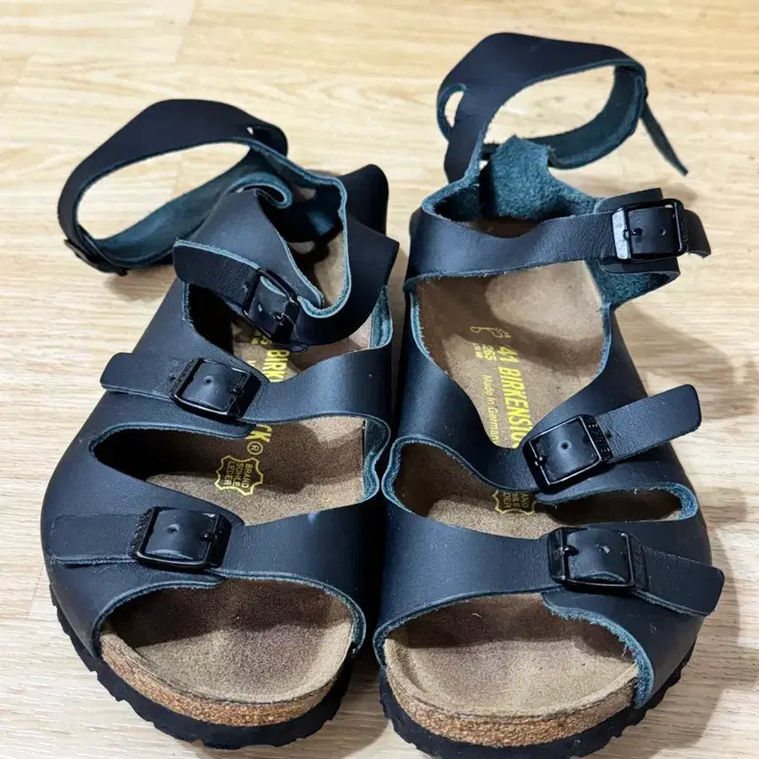 [BUNJANG] Birkenstock Athens Black Leather Sandals Size 265 / 버켄스탁 아테네 블랙 가죽 샌들 265