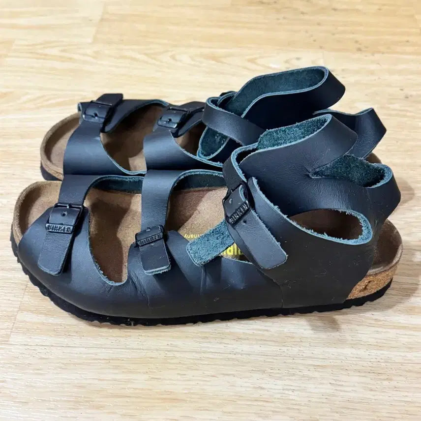 [BUNJANG] Birkenstock Athens Black Leather Sandals Size 265 / 버켄스탁 아테네 블랙 가죽 샌들 265