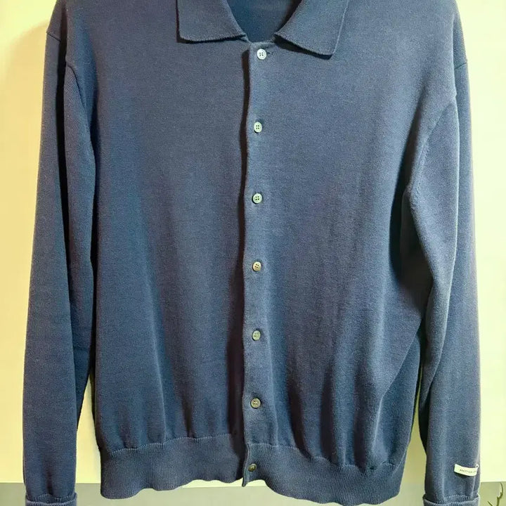 [BUNJANG] Another Office Cotton Collar Cardigan Navy Size 1 / 어나더오피스 코튼 카라 가디건 네이비 1사이즈