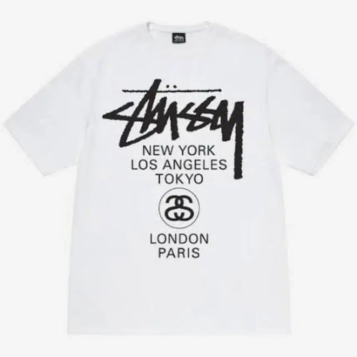 [BUNJANG] Stussy World Tour T-Shirt / 스투시 월드 투어 반팔