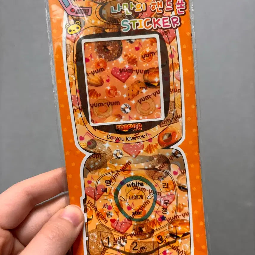 [BUNJANG] Vintage Stationery Glitter Cookie Phone Reform Sticker / 고전문구 글리터 쿠키 핸드폰 리폼 스티커