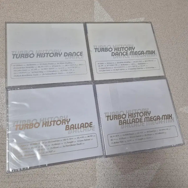 [BUNJANG] Turbo History Dance/Ballade 4CD Set / 터보 History 앨범 Dance/Ballade 4CD