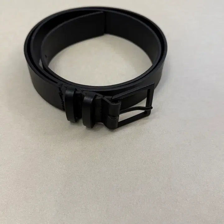 [BUNJANG] COS Black Leather Square Buckle Belt / 코스 블랙 레더 사각 버클 벨트