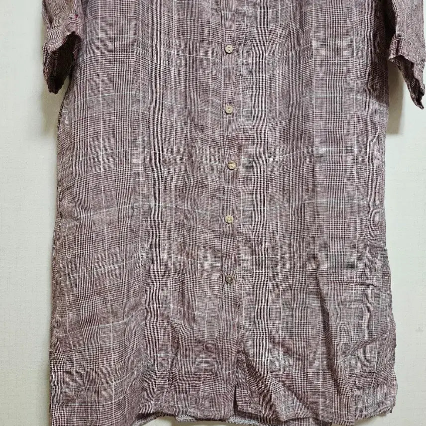 [BUNJANG] Linen Check Long Dress / Shirt Dress / (새상품) 린넨원피스 체크원피스 로브 롱원피스 린넨셔츠