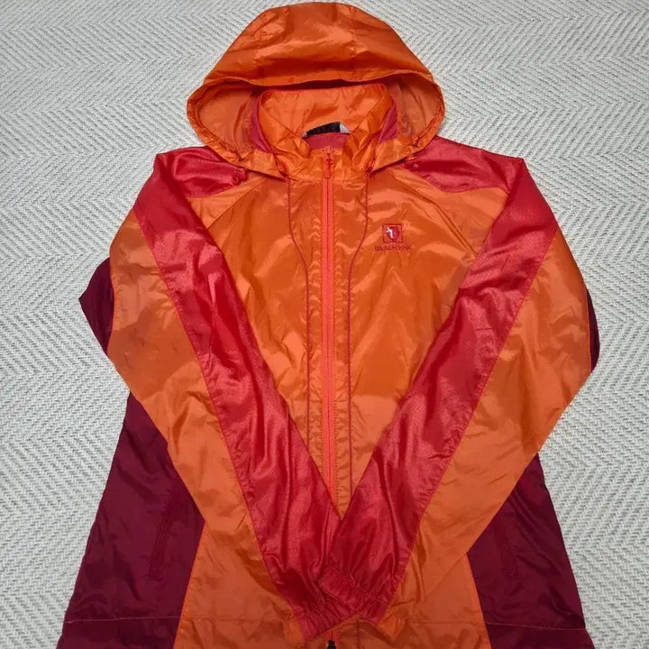 [BUNJANG] Blackyak Orange/Red Windbreaker Hooded Jumper / 블랙야크 오렌지/레드 바람막이 후드점퍼
