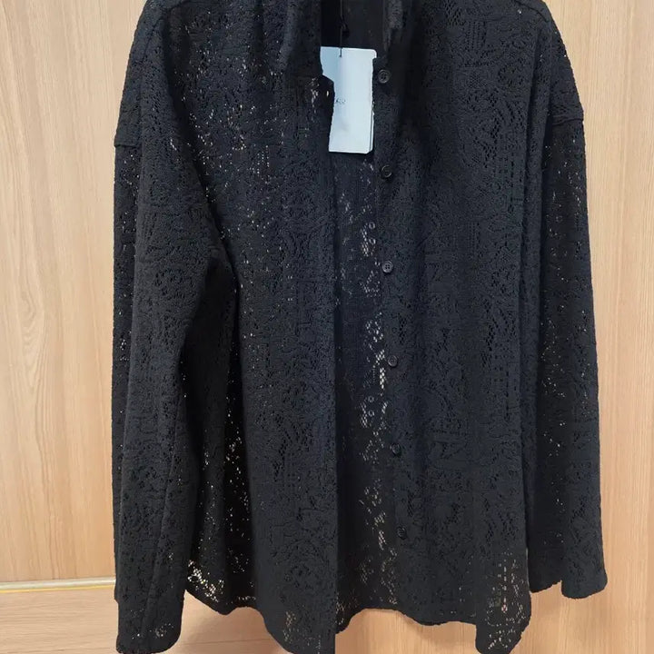 [BUNJANG] ORR Lace Pajama Shirt &amp; Shorts Set - Black (Size M) / (무배)ORR 레이스 파자마셔츠&amp; 숏팬츠 셋업 M