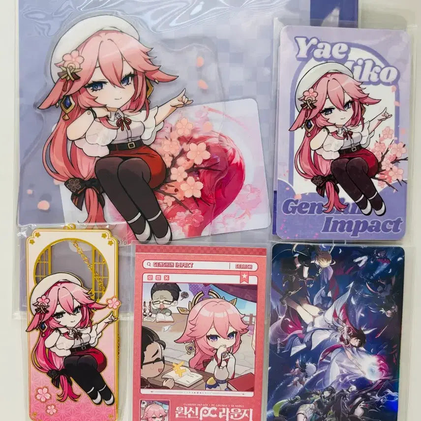 [BUNJANG] Genshin Impact Yae Miko Acrylic Goods Set / 원신 야에 미코 아크릴 굿즈 세트