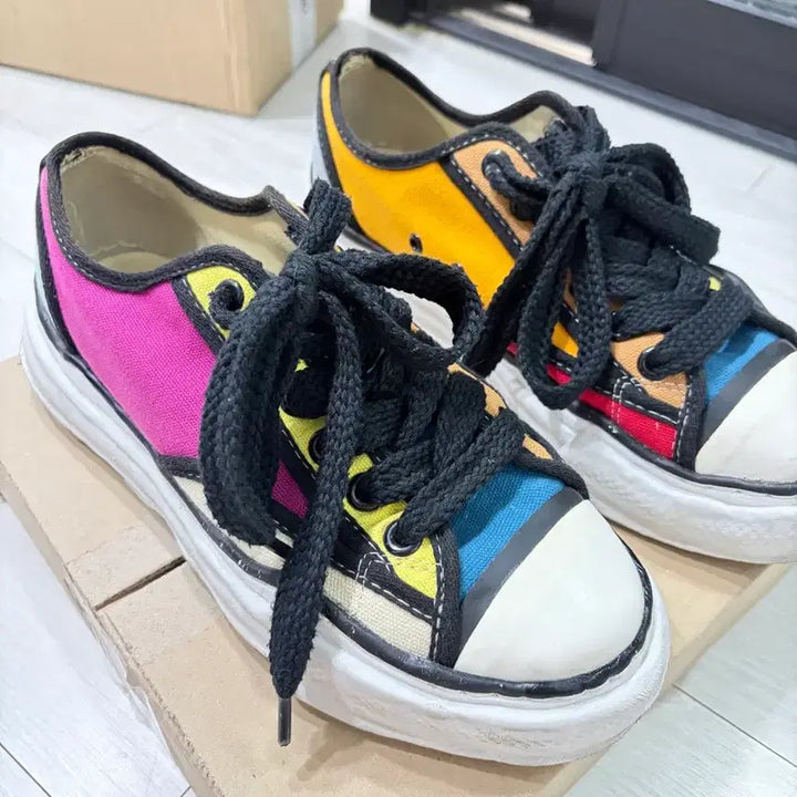 [BUNJANG] Mihara Yasuhiro Multicolor Sneakers Size 40 / 미하라 야스히로 멀티컬러 스니커즈 40사이즈