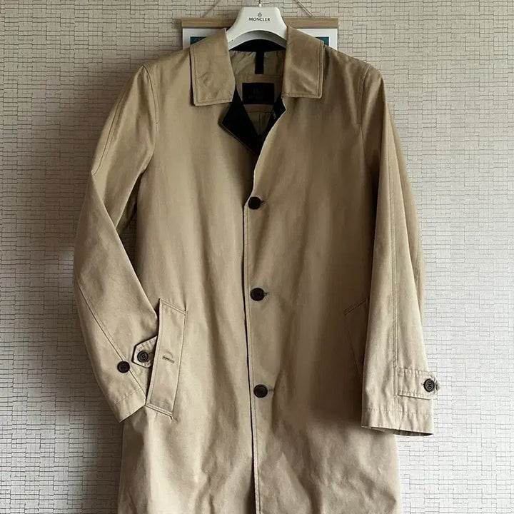 [BUNJANG] Lacoste Colorblock Trench Mac Coat / 라코스테 정품 배색 트렌치 맥코트