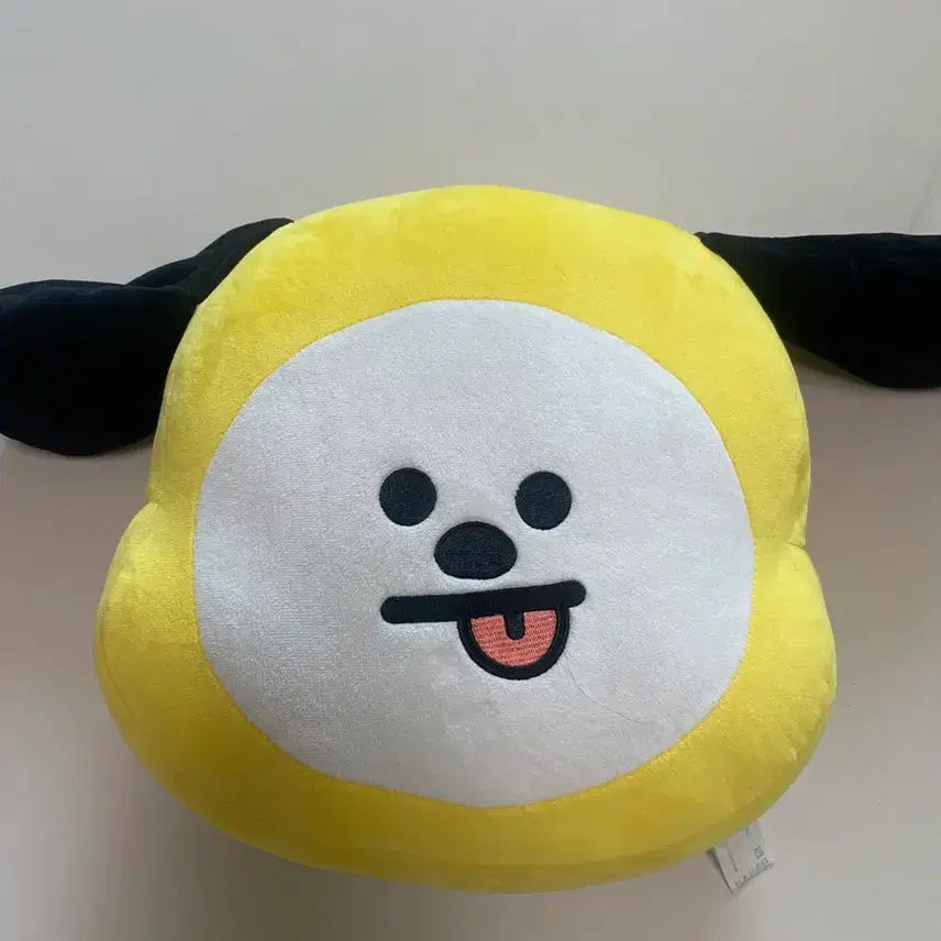 [BUNJANG] BT21 Chimmy Face Cushion with Dust Bag / bt21 치미 얼굴 쿠션, 더스트백