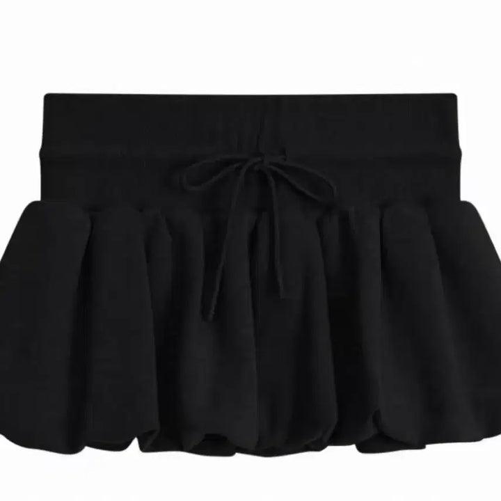 [BUNJANG] Avely Black Balloon Mini Skirt / 에이블리 블랙 벌룬 미니스커트