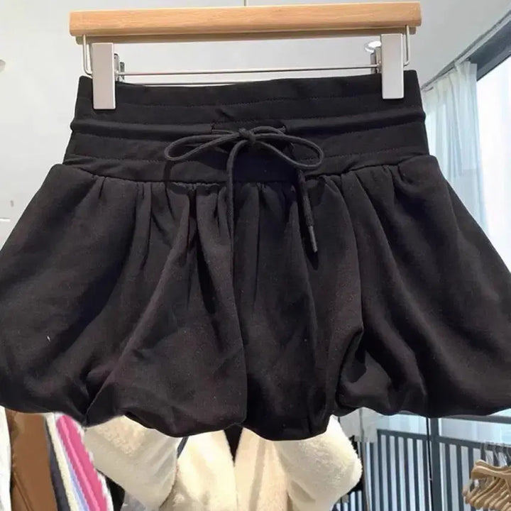 [BUNJANG] Avely Black Balloon Mini Skirt / 에이블리 블랙 벌룬 미니스커트
