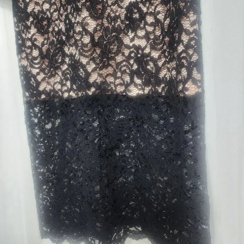[BUNJANG] SJYP Black Lace Maxi Dress / SJYP블랙 레이스 원피스