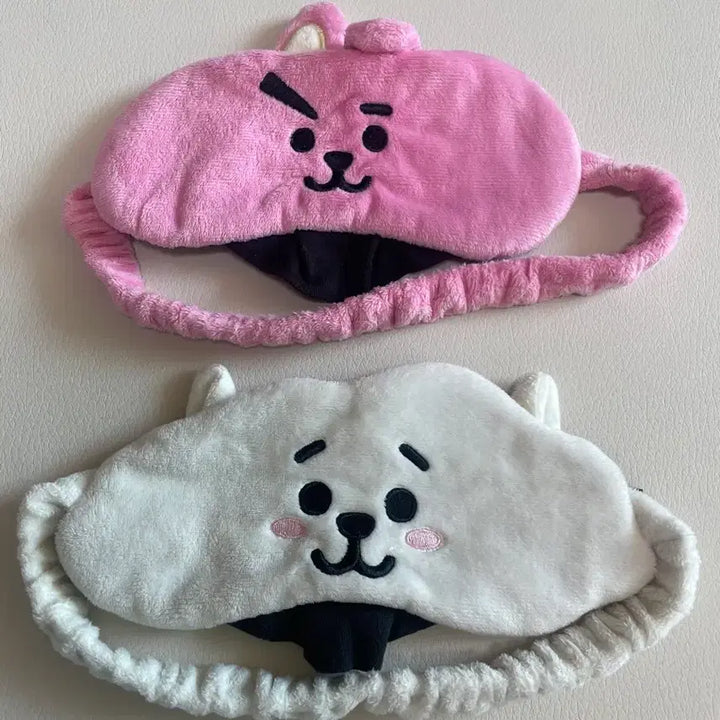 [BUNJANG] BT21 Cookie &amp; RJ Sleep Mask Bundle Set / bt21 쿠키 알제이 안대 일괄