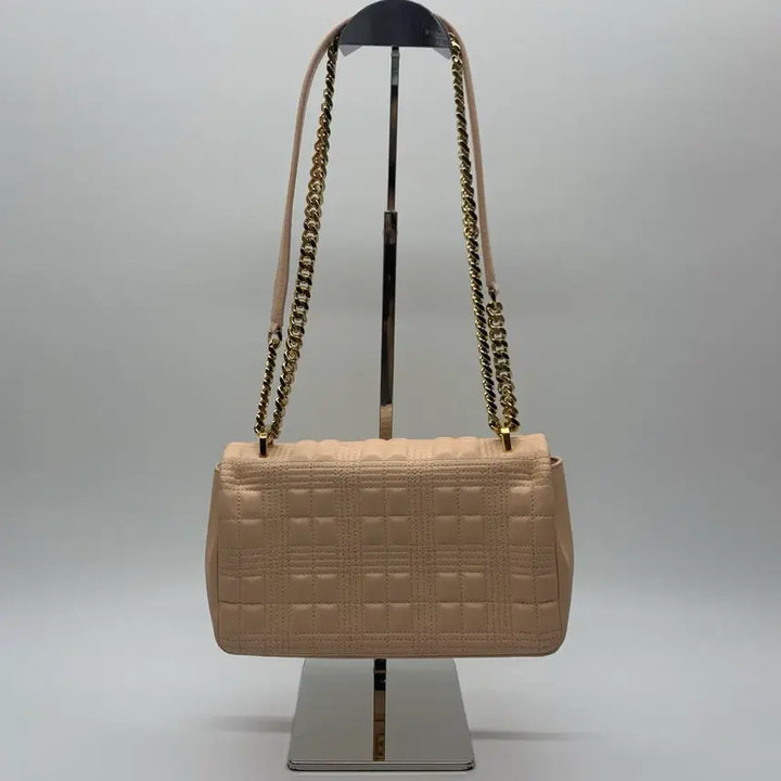 [BUNJANG] Burberry Lola Quilted Small Shoulder Bag Peach Pink / 267001576 버버리 롤라 퀼팅 스몰 숄더백 TB 피치핑크
