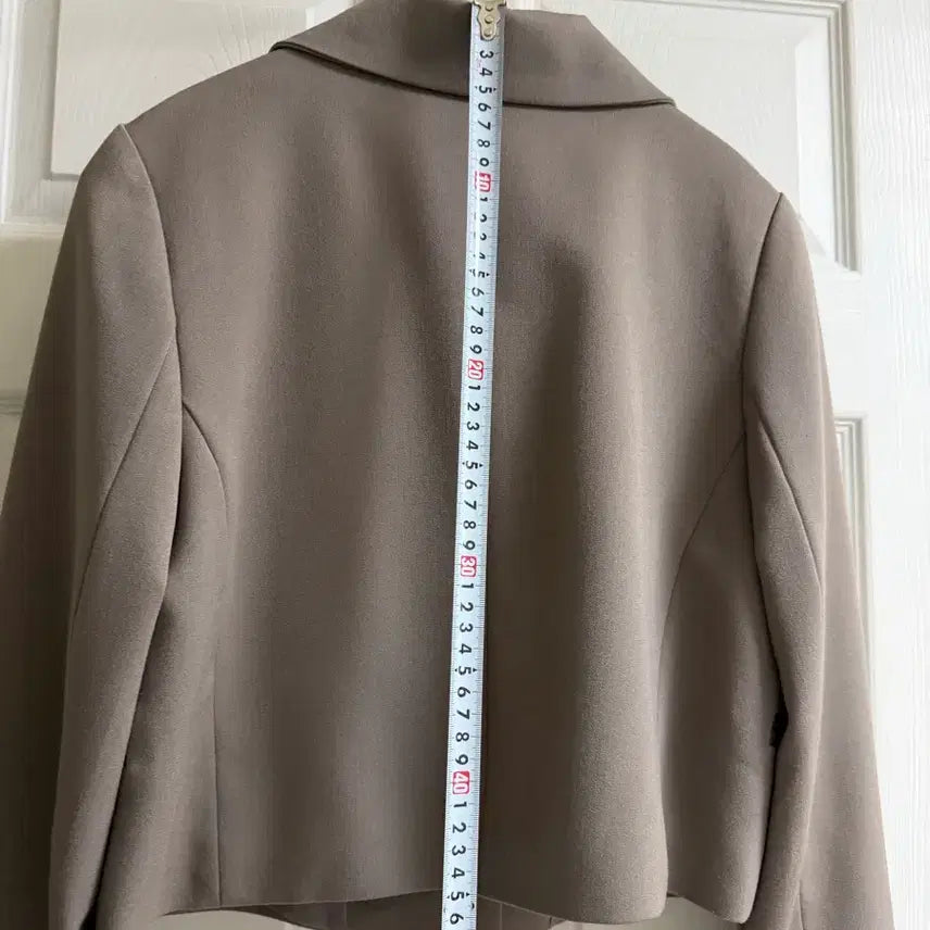 [BUNJANG] O.F.B Cropped Jacket Brown One Size / O.F.B 크롭 자켓 갈색 프리사이즈