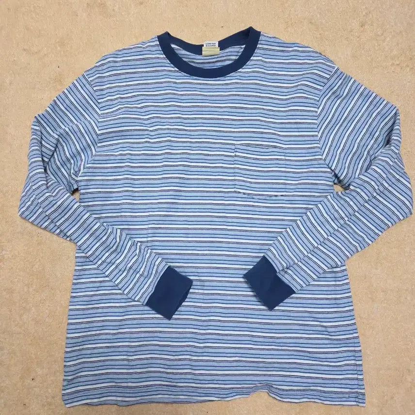 [BUNJANG] Cahkis Border Stripe Tee Blue / 카키스 보더 스트라이프 티 블루